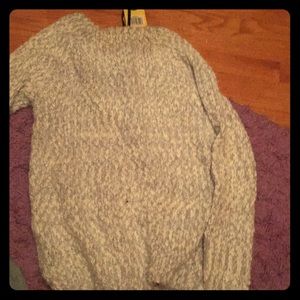 Blue and white sweater